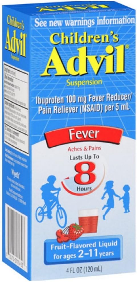 Advil Fruit Flavored kinderen suspensie vloeibaar, 4oz -36 Pack