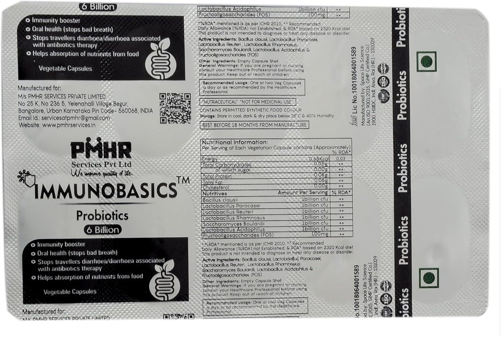 Pro en Prebiotic 6 Miljard CFU Capsules 