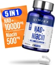 NAD+ Supplement 1000mg & Niacin(Vitamine B3) 500mg, Nad Plus Boosting Supplement for Woman and Man, Nicotinamide Riboside (NR) Ondersteunt Anti-Aging, Energy, Brain, Muscle, Non-GMO, Glutenvrije,74