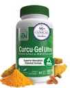 Santé Thru Nutrition Curcu-Gel 650mg BCM-95® Curcugreen Curcumin curcuma fortement absorption Réponse à l'inflammation saine Réplique cliniquement étudiée 3ème partie testée Exclusion non-OGM (paquet de 60)