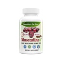 USA Muscadine Quercetin, Ellagic Acid, Resveratrol, Myricetine, Kaempferol & BioPerine - Time Release Capsules for Extra Bio availability - Vegan - Non GMO - Gluten Free - Made in USA