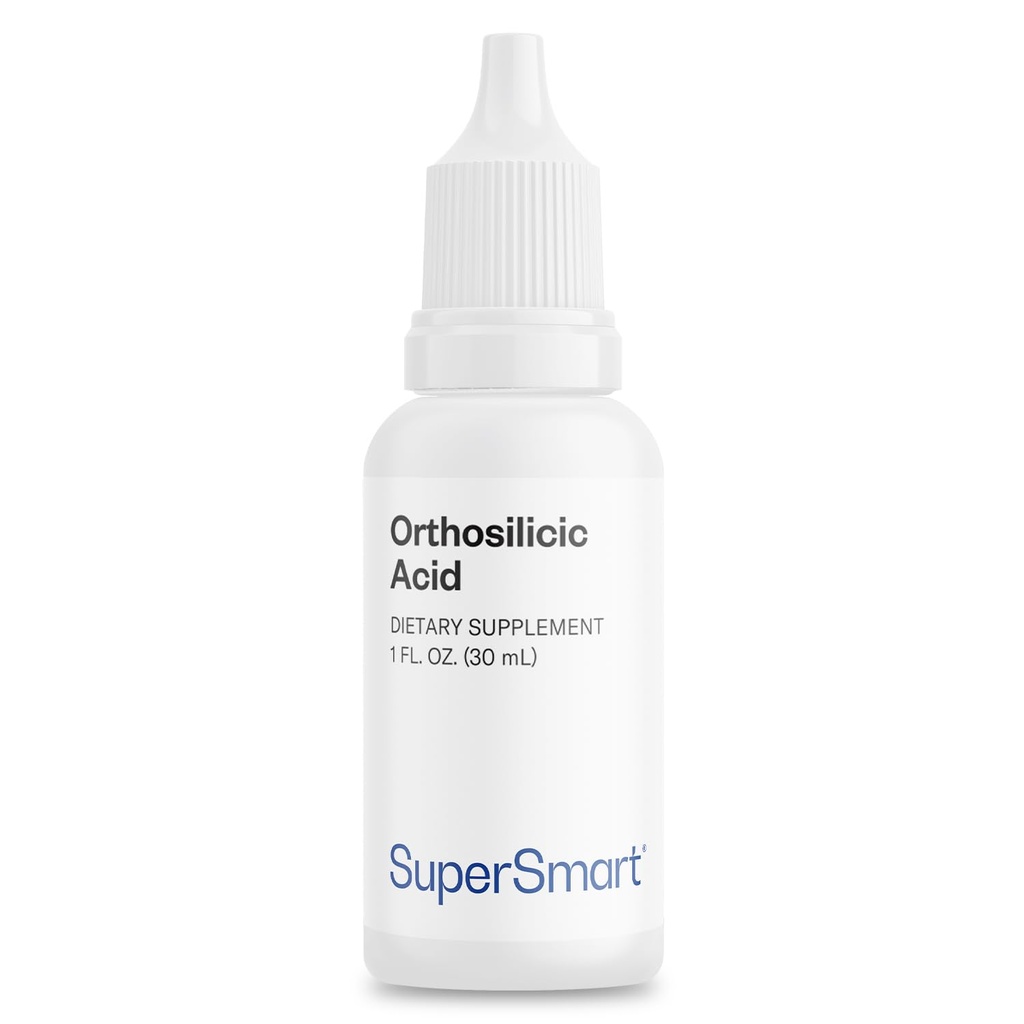 Supersmart - Orthosilic Acid (Advanced Formula) - Silicium Supplement - met MSM, Choline, Carnitine, Boron, Minerals, Non-GMO & Gluten Free - 30 ml