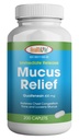 HEALTH LFE Mucus Relief Guaifenesin Caplets 400 mg, Immediate Release Fast Acting Expectorant, Thin and Loosens Mucus, Relieves Chest Congestion, Cough, Cold and Flu (Medium, 200 Count)