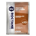 GU Energy Roctane Ultra Endurance Protein Recovery Drink Mix, Gluten-Free and Kosher Dairy, Recovery Support After Any Workout, 10 Single-Serving Packets, Chocolate Smoothie