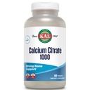 KAL Calcium citraat 1000mg, calciumsupplementen voor vrouwen en mannen, botgezondheid, tanden, nerveuze, spier- en cardiovasculaire systeemondersteuning, glutenvrij en labverified, 60 porties, 180 tabletten
