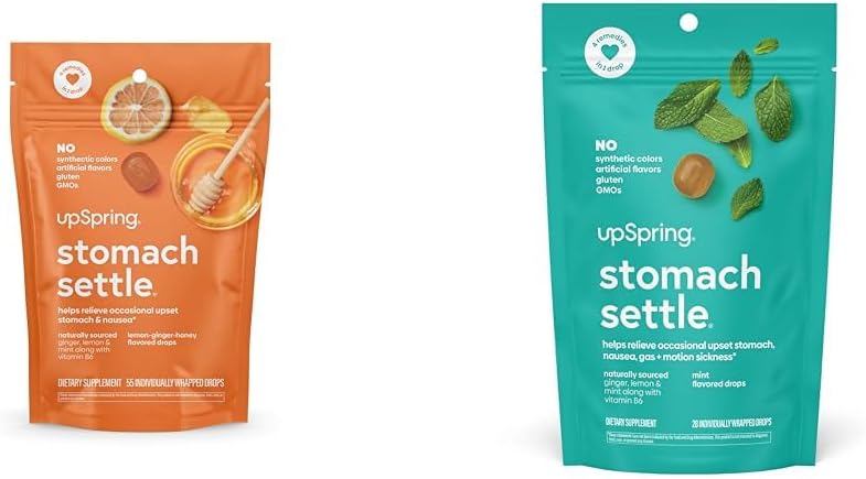 UpSpring Maag settle Drops Bundel met gember, citroen - 55 Ct en 28 Ct