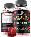 [ 5 op 1] Calcium Gummies for Women & Men with Magnesium Vitamin B12 Vitamine K2 & Vitamin D3 