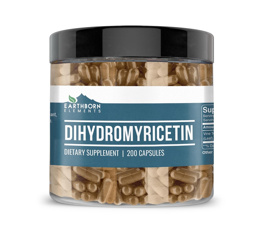 Earthborn Elements DHM Dihydromyricetin 200 Capsules, Pure & Onverdund, Geen Additieven