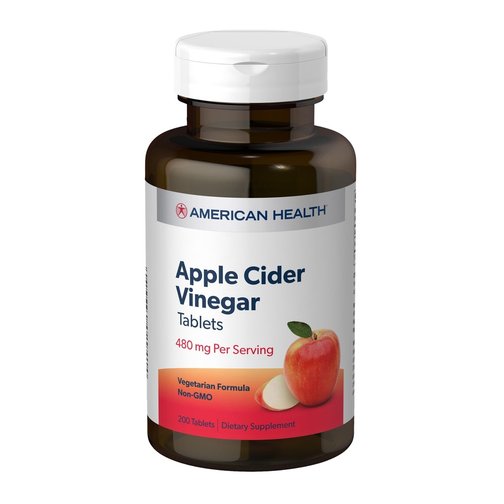 Apple Cider Vinegar Amerikaanse gezondheidsproducten 200 Tabs