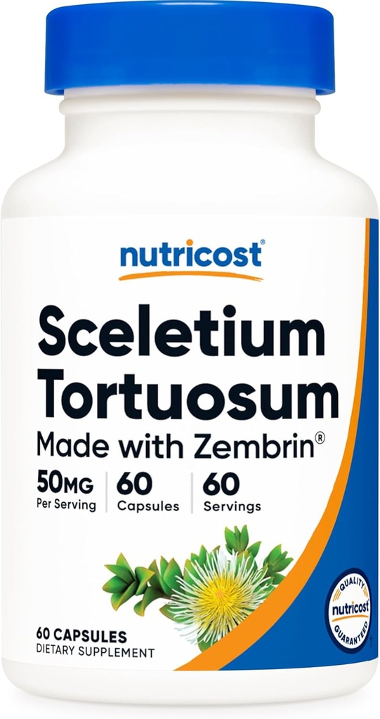 Nutricost Zembrin (Sceletium Tortuosum) 60 Capsules (50 mg elk) - Vegetarische Capsules, Non-GMO, Glutenvrij