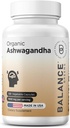 Certified Organic Ashwagandha 1600mg, 120 Veg Capsules - Ondersteunt Slaap & Balanced Energy Levels (120 Count (Pack of 1))