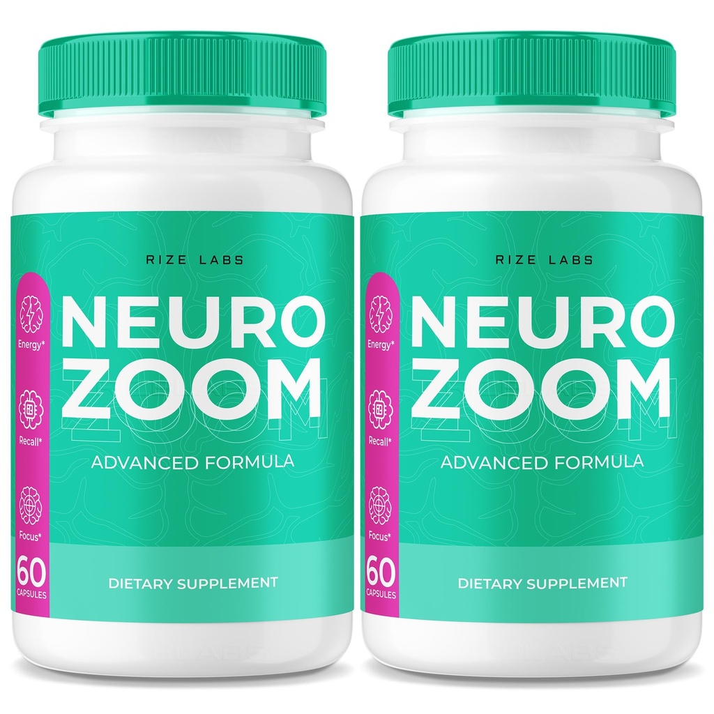 (2 Pack) Neuro Zoom Supplement, Neuro Zoom Organic Memory Supporting Formula, Neuro Zoom to Reduce the Negative Effects of Brain Fog, Neuro Zoom used to Boost Memory, NeuroZoom Reviews (120 Capsules)