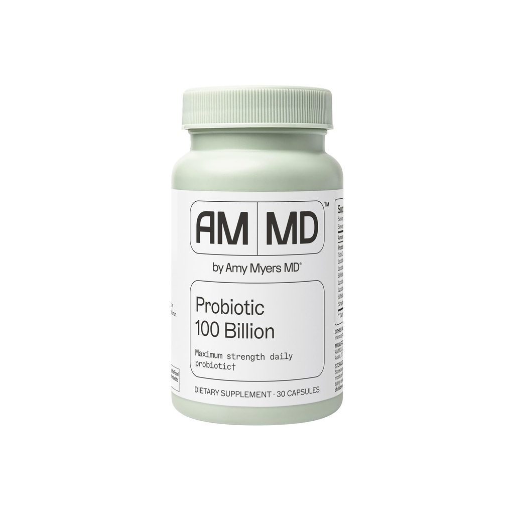 Amy Myers MD Probiotische Capsules 100 Miljard - Maximale sterkte Dagelijkse Probiotica - Gastro-intestinale Gezondheid Supplement - Digestie & Immuun Ondersteuning