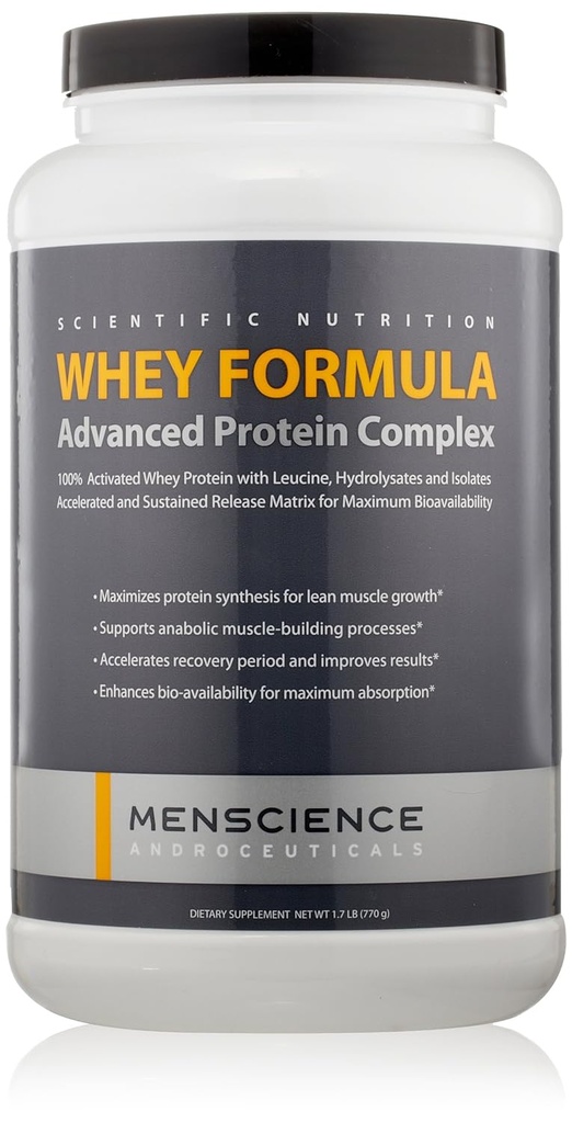 MenScience Androceuticals Whey Formula Advanced Protein Complex, 1.7 lb.