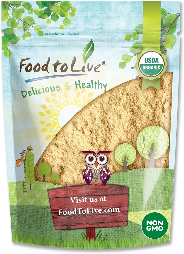 Voedsel om te leven Biologische Maca Poeder, 2 pond Gelatiniseerd, Niet-GMO, Kosher, Veganistisch, Bulk