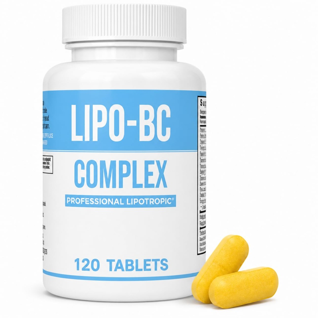 Complex Lipo-BC, LIPO BC Comprimés Comprimés lipotropes pour l'énergie et le bien-être.