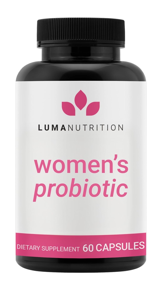 Luma Nutrition Probiotiques pour les femmes avec des prébiotiques - 50 Million CFU - Formulé pour le soutien digestif, immunitaire et féminin - 60 Capsules