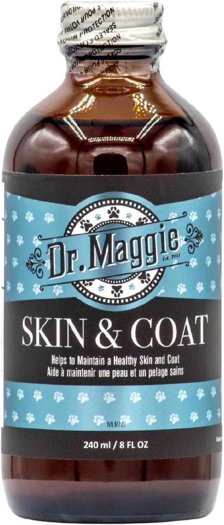 Maggie Skin and Coat Omega 3 Supplement met Visolie, Vlas en Olijfolie 240 ml