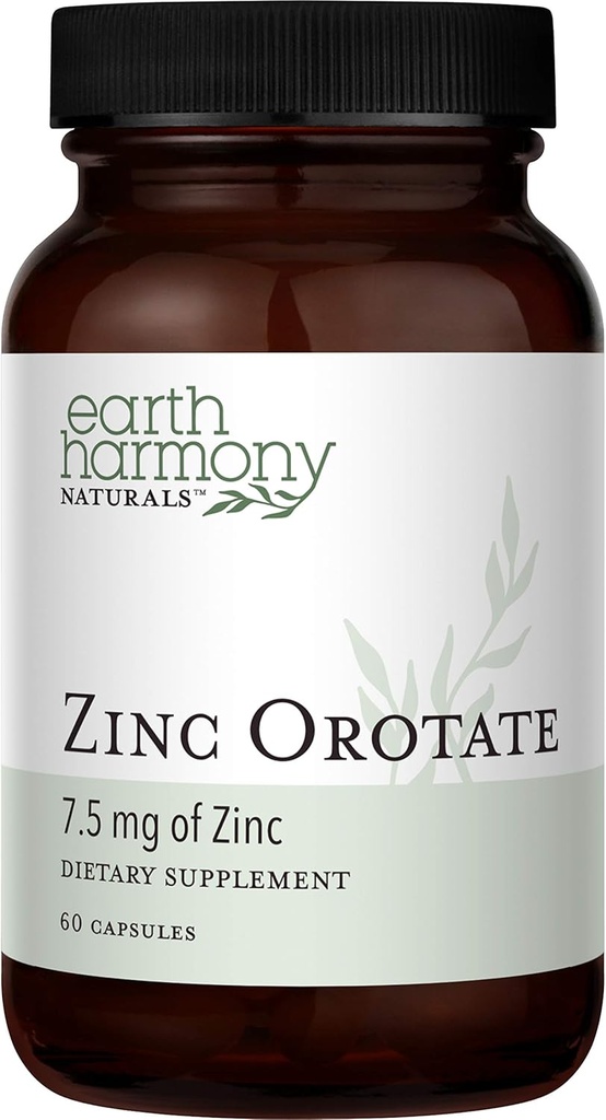 Zinkorotaat 7,5 mg Veganistisch supplement - Sterke antioxidant eigenschappen ondersteuning immuunsysteem functie, energie en stofwisseling - lever, bot, gewrichts- en hartgezondheid - niet-GMO en glutenvrij - 60 capsules