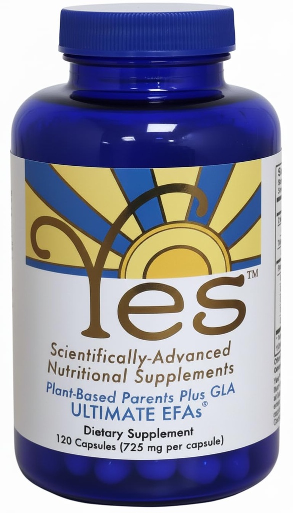 Huile de poisson végétale Alternative OUI Omega 3 et 6 Acides gras - Sans Burp - DHA, EPA, SDA - Cholestérol, coeur, peau, énergie, yeux, immunité Soutien par OUI (120 capsules de gel)
