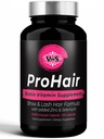 VWS Biotin 10 000 mcg Dietary Supplement w/Zinc & Selenium pour promouvoir la croissance des cheveux plus épais, des ongles plus forts et une peau saine pour les femmes et les hommes, 120 capsules végétaliennes
