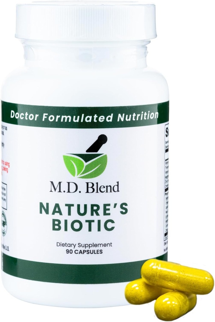 Natuur Biotisch - Expert Formuled Supplement - Immuunfuncties en systeemwellness - Belangrijkste vitaminen en mineralen - Krachtige Berberine, Oregano, Knoflook, Magnesium, Zink - 90 capsules