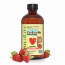 KINDLIFE ESSENTIALS Koolleverolie voor kinderen - Kids kabeljauw Leverolie vloeibaar, voor baby's 6+ maanden, peuters, Toegevoegd DHA, EPA, Omega-3 vetzuren - Aardbei, 8 fl oz