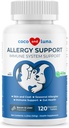 Allergie Ondersteuning voor honden - 120 Kauwtabletten - met vitamine C, Omega 3 en Colostrum - Itch Relief, Allergie Relief for Dogs, Skin Soother - met Probiotica voor de gezondheid van het immuunsysteem