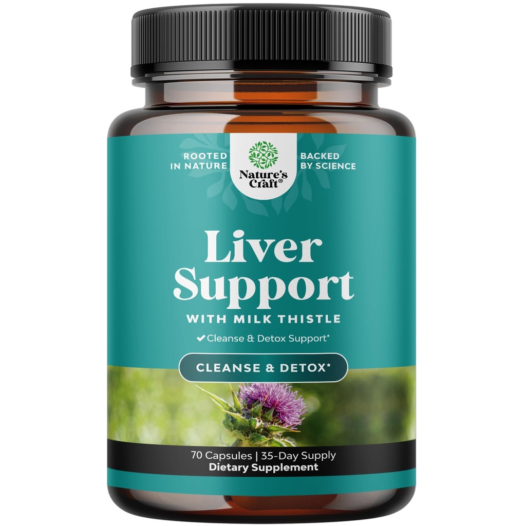 Leverreiniging Detox & Repair - Melkdistelsupplement voor spijsvertering en immuungezondheid - Gemberwortel, choline en paardenbloemwortel - Herbal Lever Ondersteuning met Silymarin, bietenwortel & Artichoke - 70 Tel.