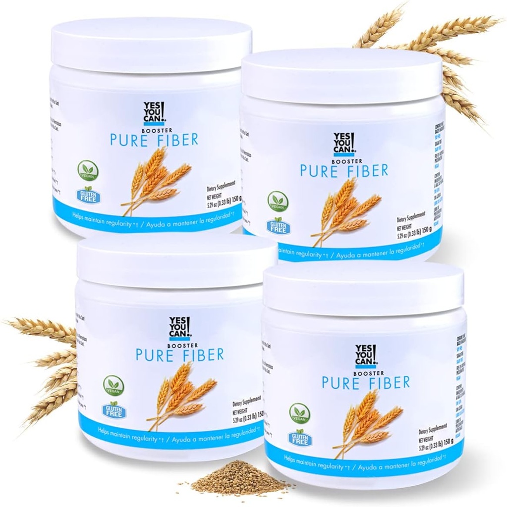 Oui, vous pouvez ! Boissons Booster - Bio Greens Superfood Powder Drink Mix - 4 Pack avec Alfalfa Grass, Wheatgrass, Kale, Orge, Poudre de jus de citron - Riche en antioxydants, vitamines et minéraux.