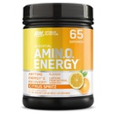 Optimale voeding Nieuwe smaak Amino Energie - Pre-workout met groene thee, BCAA, Aminozuren, Keto vriendelijk, Green Coffee Extract, Energiepoeder - Citrus Spritz, 65 Servers (Verpakking mei Vary)