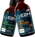 E2H: Vloeistof Chlorofyl en Vloeistof Turmeric Curcumin 