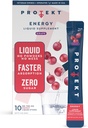 Protest Zero Sugar Energy Dranken - Keto Natural Mix, Liquid Vitamin B Drink, Biologische Cafeïne Blend, On-the-Go Liquid Pack, Zero Sugar Grape Energy Packets van Mark Healey, Pack of 10