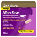GoodSense Aller-Ease - Fexofenadine Hydrochloroide 180 mg tabletten - 24-uurs Allergie Geneeskunde voor Indoor & Outdoor Relief, 30 Tel.