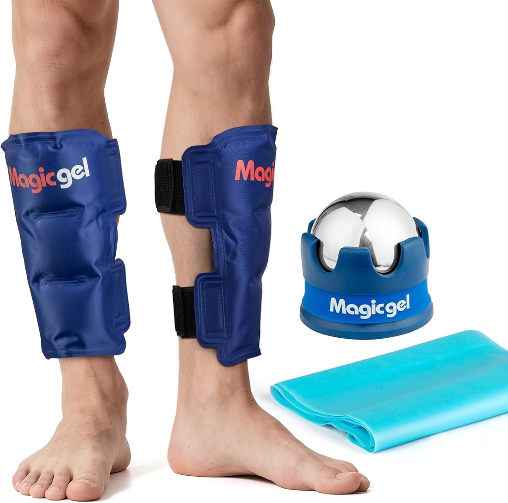 Shin Splint Relief: Hot & Cold Packs, Cryoball & Stretch Bands for Shin Splints, Hot & Cold Therapie for Leg Pain Relief door Magic Gel