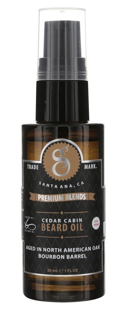 Suavecito Premium Blends Baardolie - Leave-In Baard Conditioner voor het zachter haar, Hydraterende huid, het elimineren van baardroos, gezonde baardgroei - 1 oz