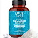 Love You Premium Collagen Complex – Types I, II, III, V & X – Cheveux, peau, ongles, articulations et soutien Gut – Peptides de collagène bovin hydrolysé – gazon, non-OGM, 120 capsules, États-Unis Fabriqué