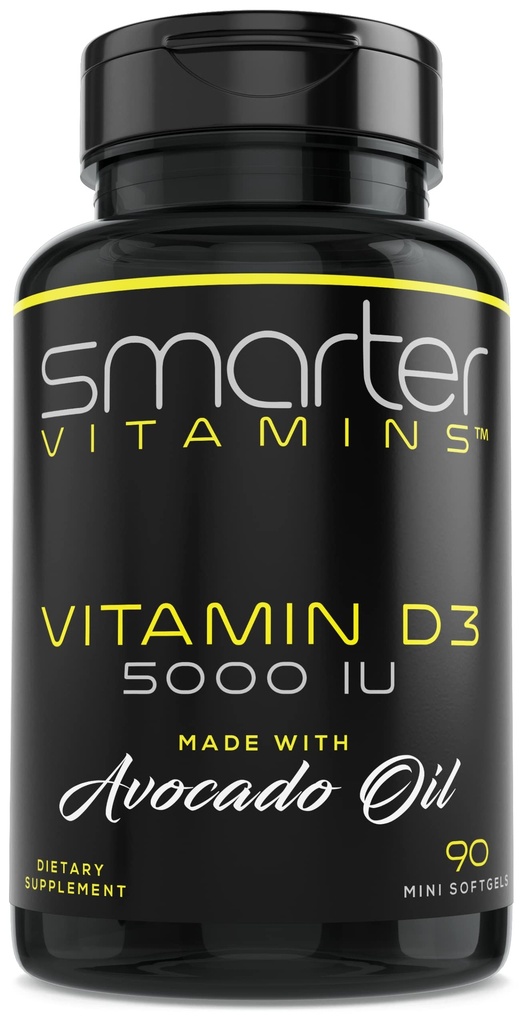 Slimmere vitamine D3 5000 IE in Avocado Oil 125mcg - 90 Mini Softgels