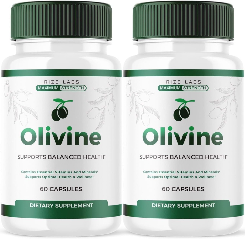 ize labs (2 Pack) Olivine Weight Loss Supplement, Olivine Capsules pour le bien-être corporel total et un mode de vie sain, Olivine Pills pour Leaner Physique, Olive Vine Reviews (120 Capsules)