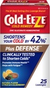 Cold-Eeze Plus Verdediging Natuurlijke Citrus met Vlierbessen Zink Lozenges, Homeopathische Koude Remedie, Verkort de algemene Koude Symptomen, Bevordert Immune Gezondheid met Sambucus Nigra, Echinacea en Rose HIPS, 25 Ct