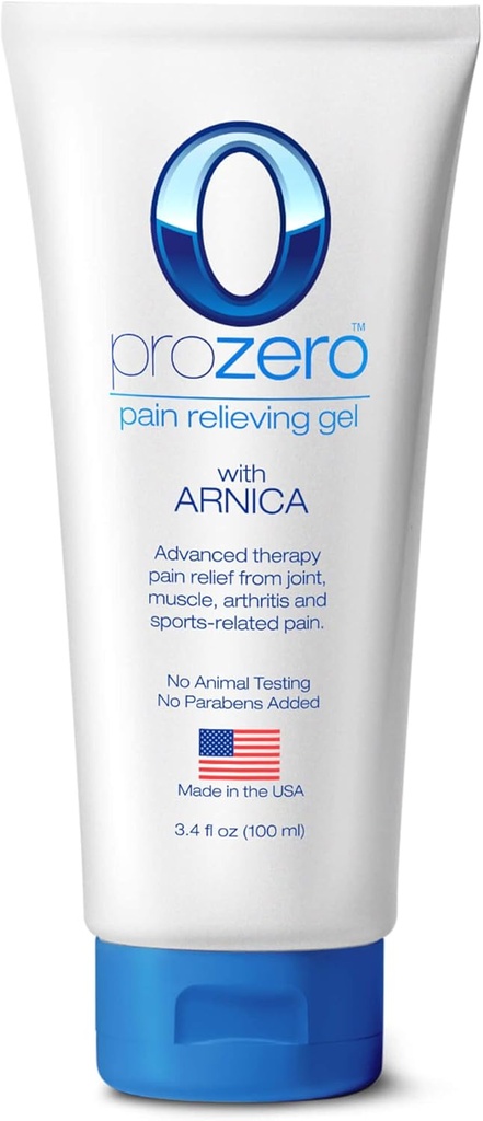 REX MD ProZero, Pain Relieving Gel met Arnica - voor spierpijn, artritispijn, gewrichtspijn Relief & Recovery, 3.4 Oz Tube (1)