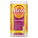 Métamucil, Poudre de Psyllium Husk, Texture originale non aromatisée, avec sucre, 114 portions, supplément de fibre de 4-en-1, Poudre de fibre de Psyllium Husk quotidienne Aidez à soutenir la santé digestive en favorisant la régularité*