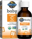 Tuin van het leven Baby Vitamine C Drops voor Baby's en peuters, Organic Whole Food Liquid Vitamin C 45mg Immune Ondersteuning voor Baby's van Amla Fruit, Citrus Smaak, Vegan & Gluten Vrij, 56 ml (1,9 fl oz)