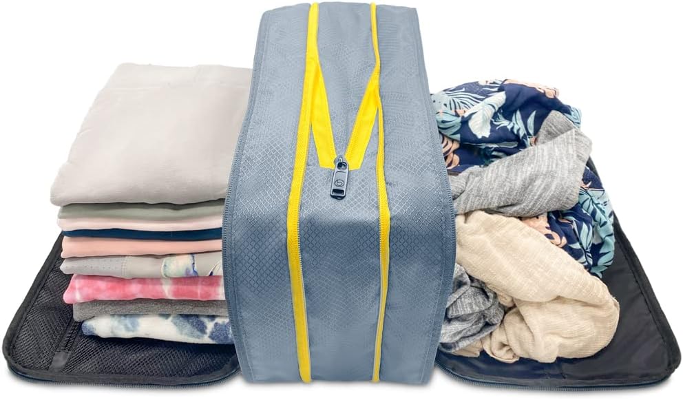 Biaggi Ultimate Compressie ZipCube Set van 2 - Uitbreidbare Reisorganisator Tassen voor Koffers, Lichtgewicht verpakking Cubes voor Vrouwen & Heren Travel Accessoires