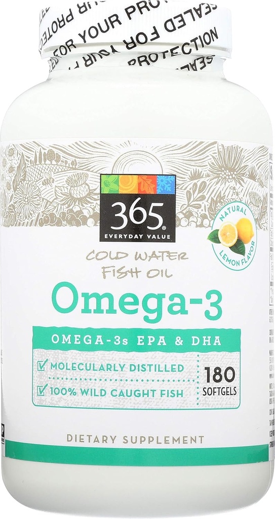 365 door Whole Foods Market, Omega-3 Citroen, 180 Graaf