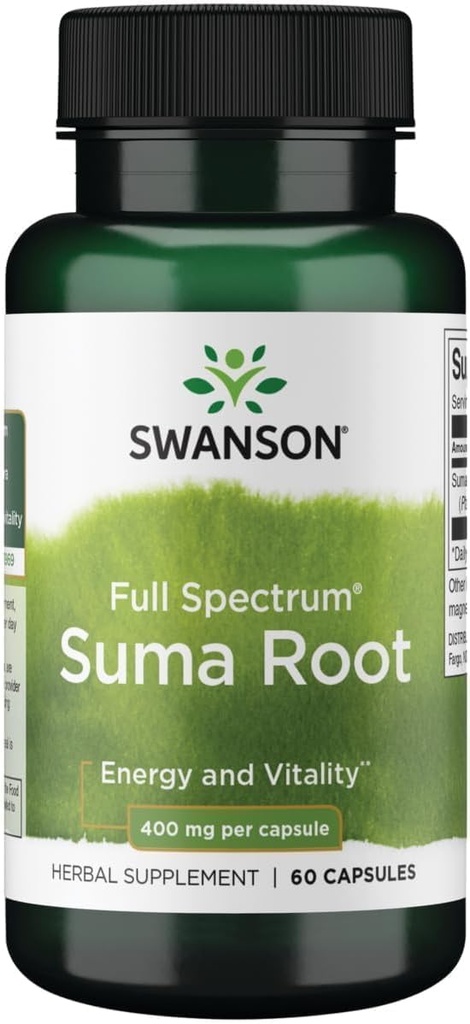 Swanson Plein spectre Suma Root 400 Milligrammes 60 Capsules