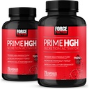 Force Factor Prime HGH Secretion Activator, 2-Pack, HGH Supplement voor mannen met AlphaSize om te helpen Trigger HGH productie, Verhoog de workout kracht, & verbeteren prestaties, 150 capsules