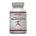 Biospec Nutritionals Mag Glycinate 510 – Magnésium Glycinate – Supplément nutritionnel pour le stress, la santé cardiaque, les nerfs, les muscles, l'énergie et le métabolisme* - (100 capsules)