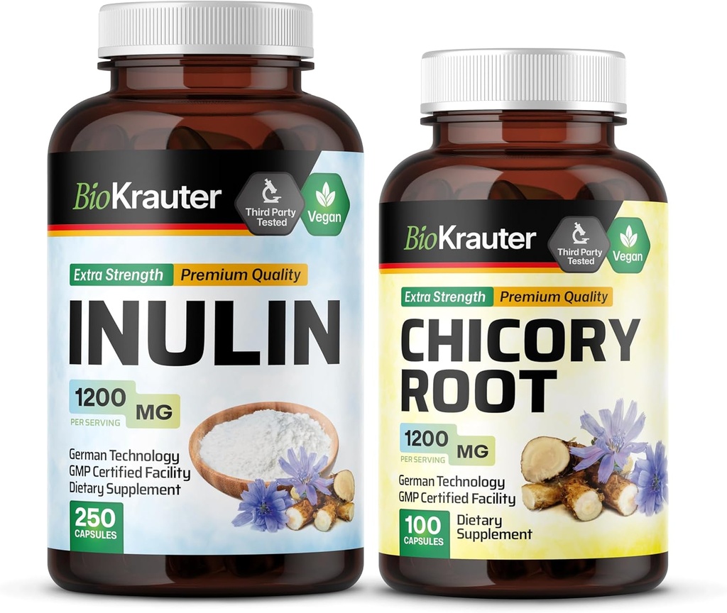 BIO KRAUTER Inuline 250 Capsules & Chicory 100 Capsules