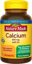 Nature Made Calcium 500 mg with Vitamin D3, Dietary Supplement for Bone Support, 130 Tablets